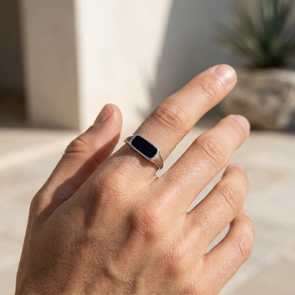 ONYX SIGNET RING