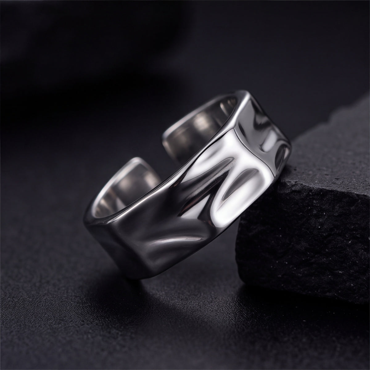 Melt Ring - 925 Sterling Silver